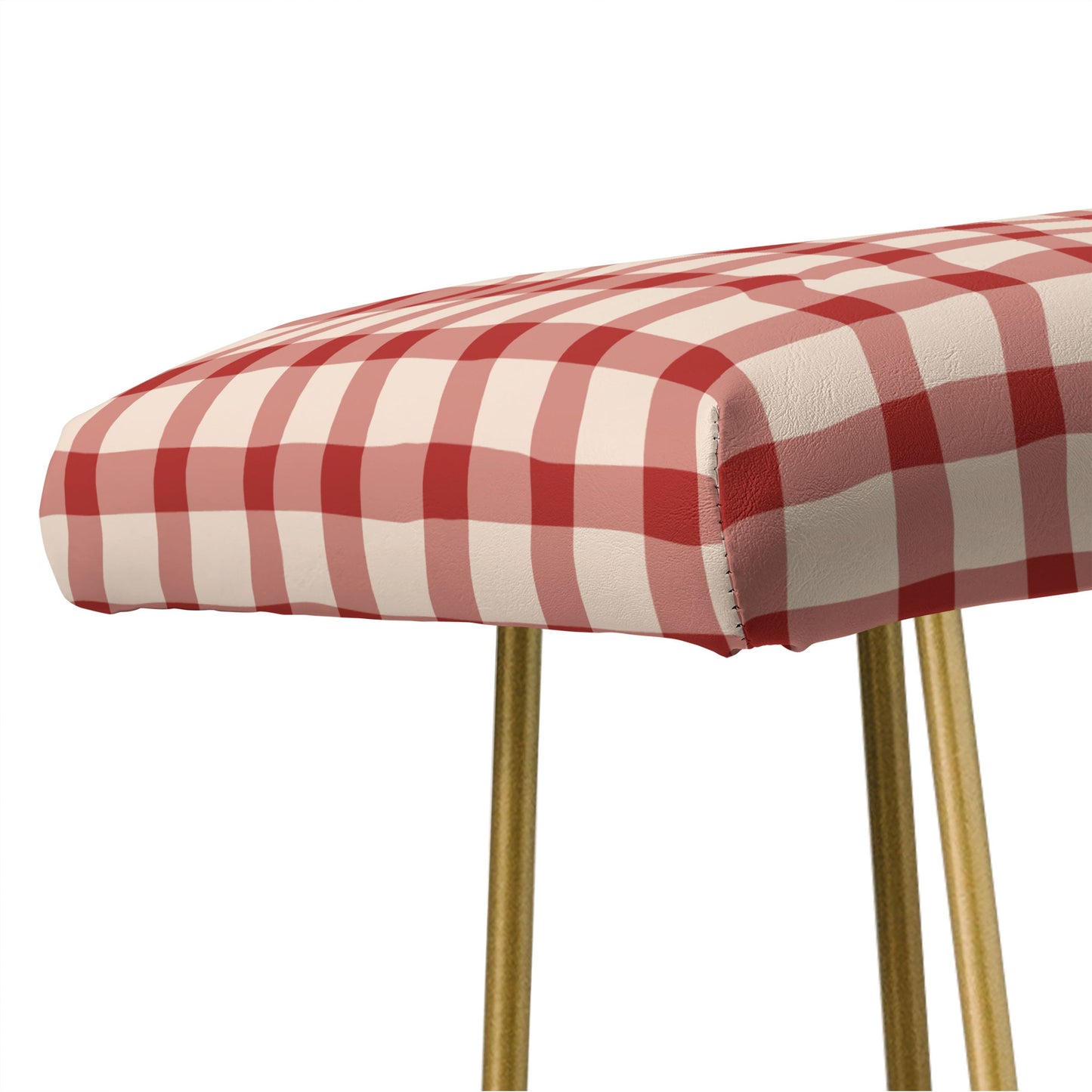 Mirimo Organic Gingham Red Bench
