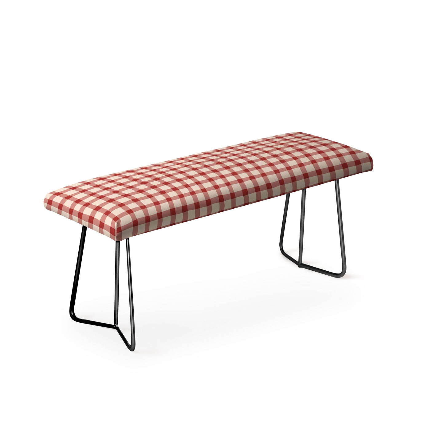 Mirimo Organic Gingham Red Bench