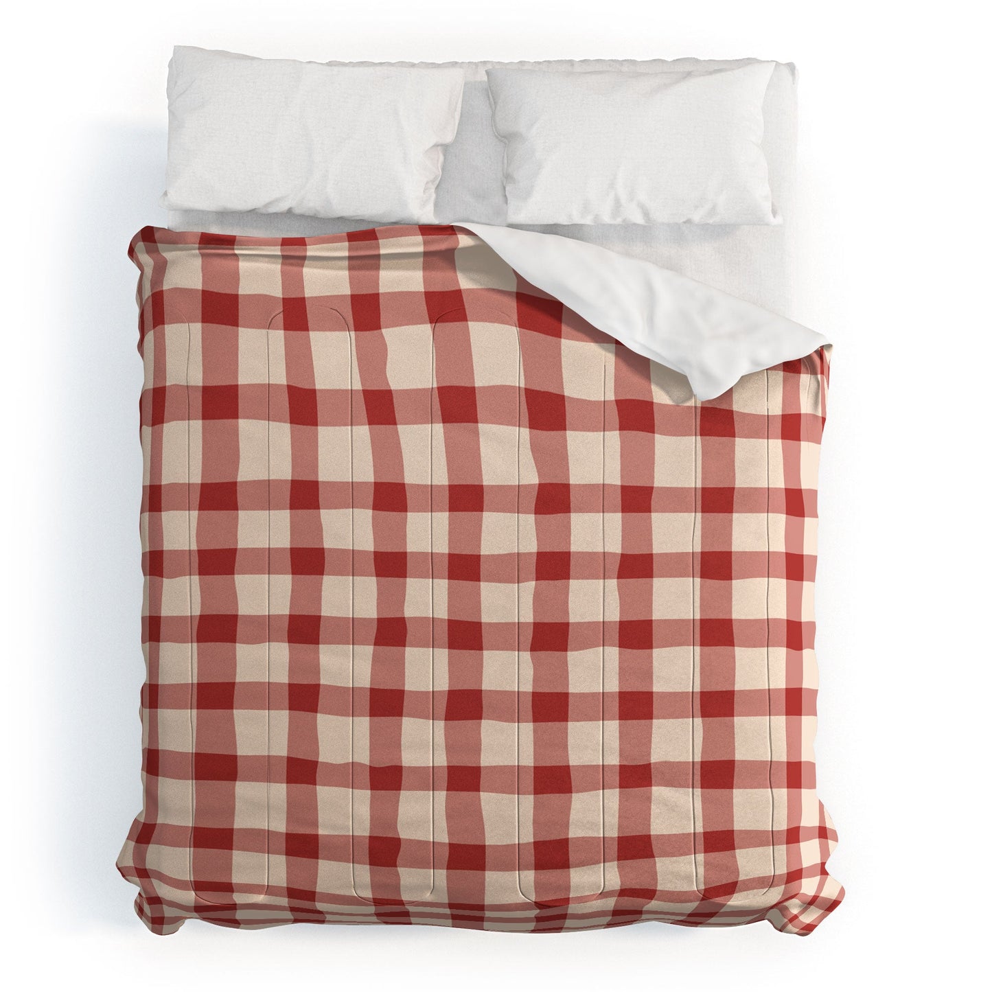Mirimo Organic Gingham Red Comforter
