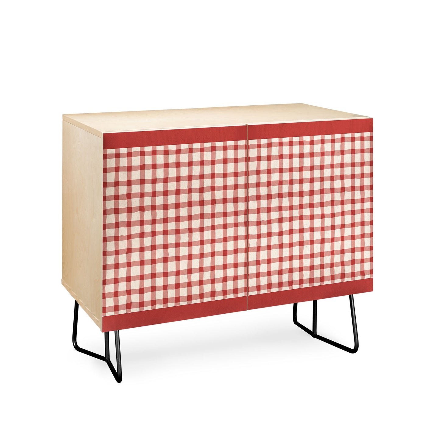 Mirimo Organic Gingham Red Credenza