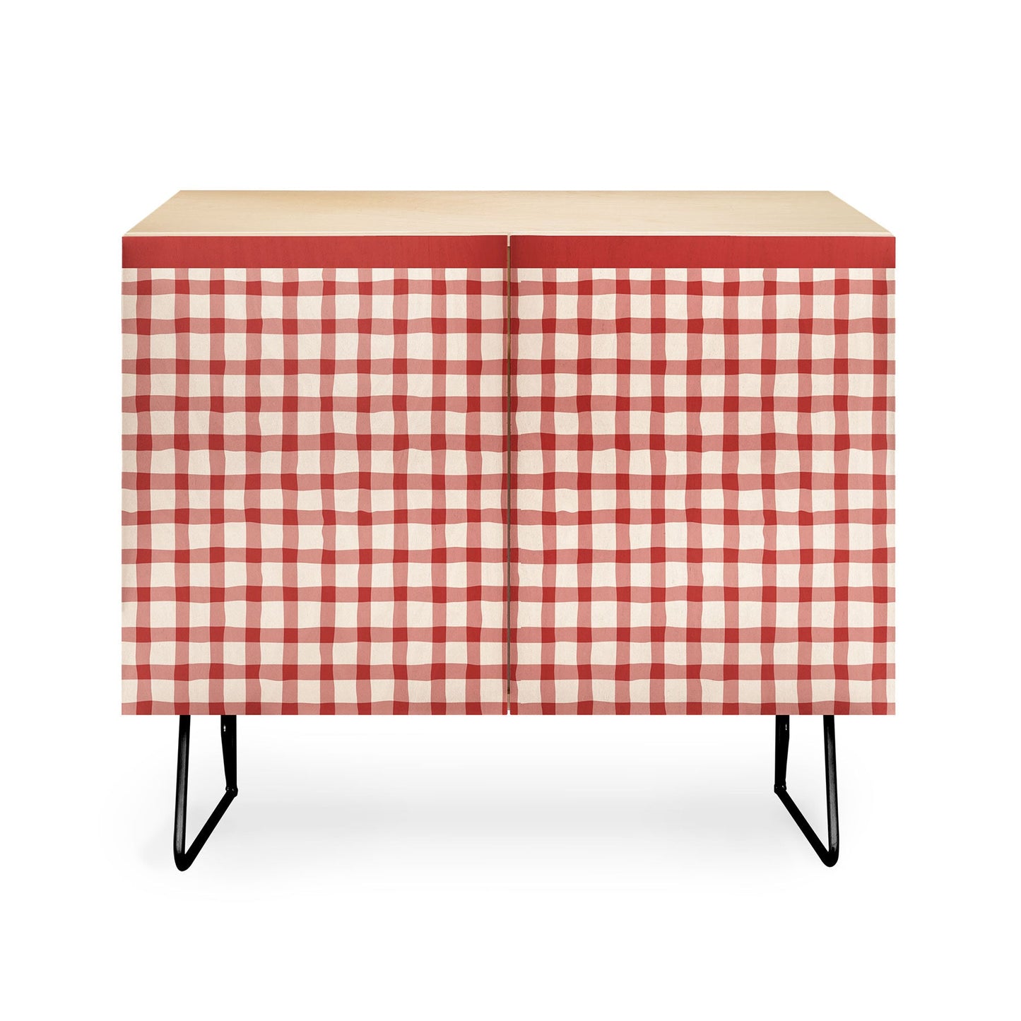 Mirimo Organic Gingham Red Credenza