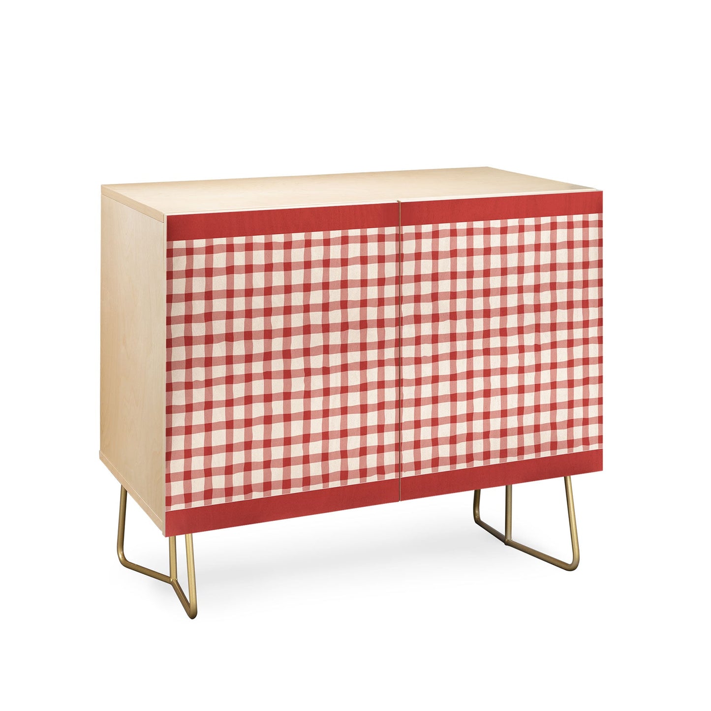 Mirimo Organic Gingham Red Credenza