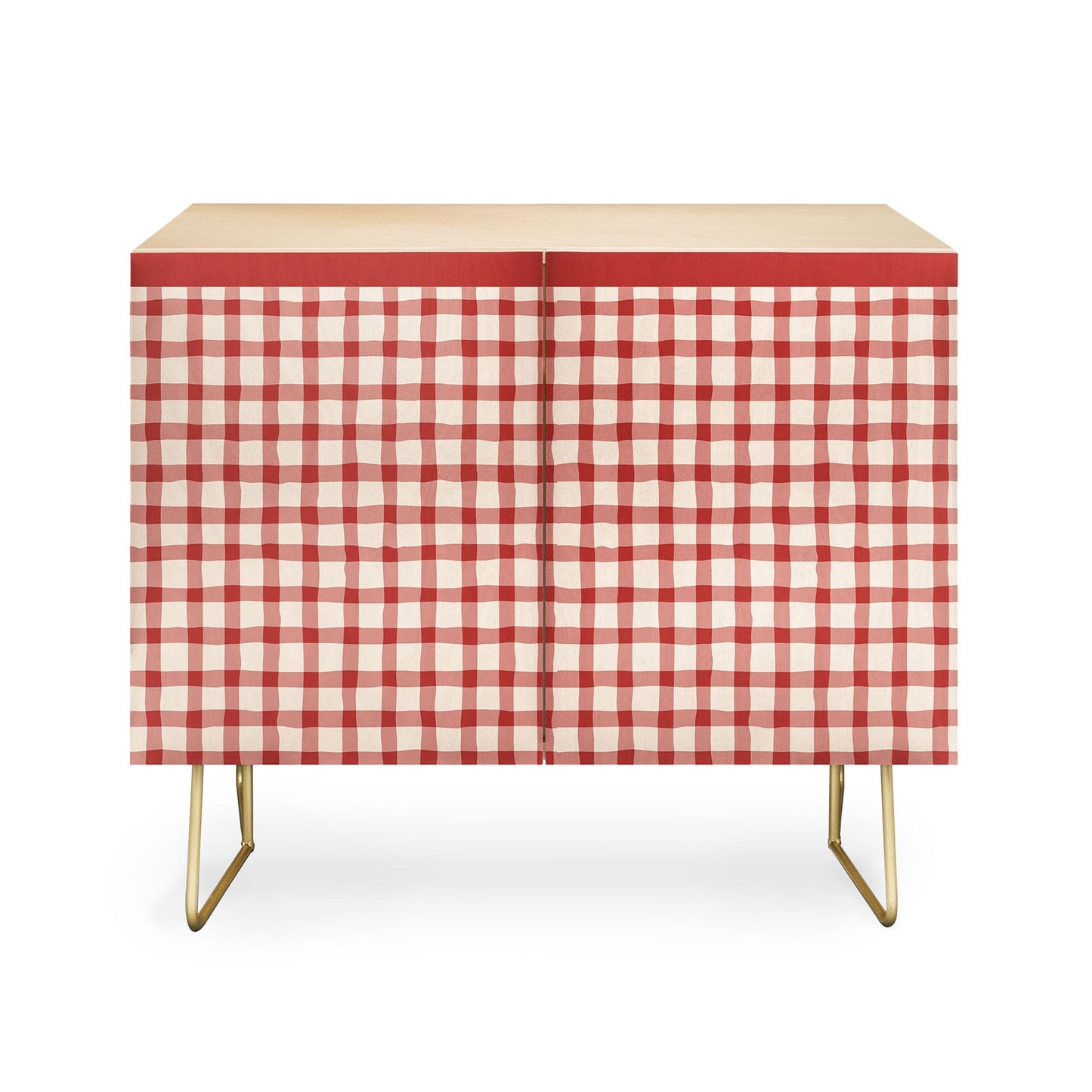 Mirimo Organic Gingham Red Credenza