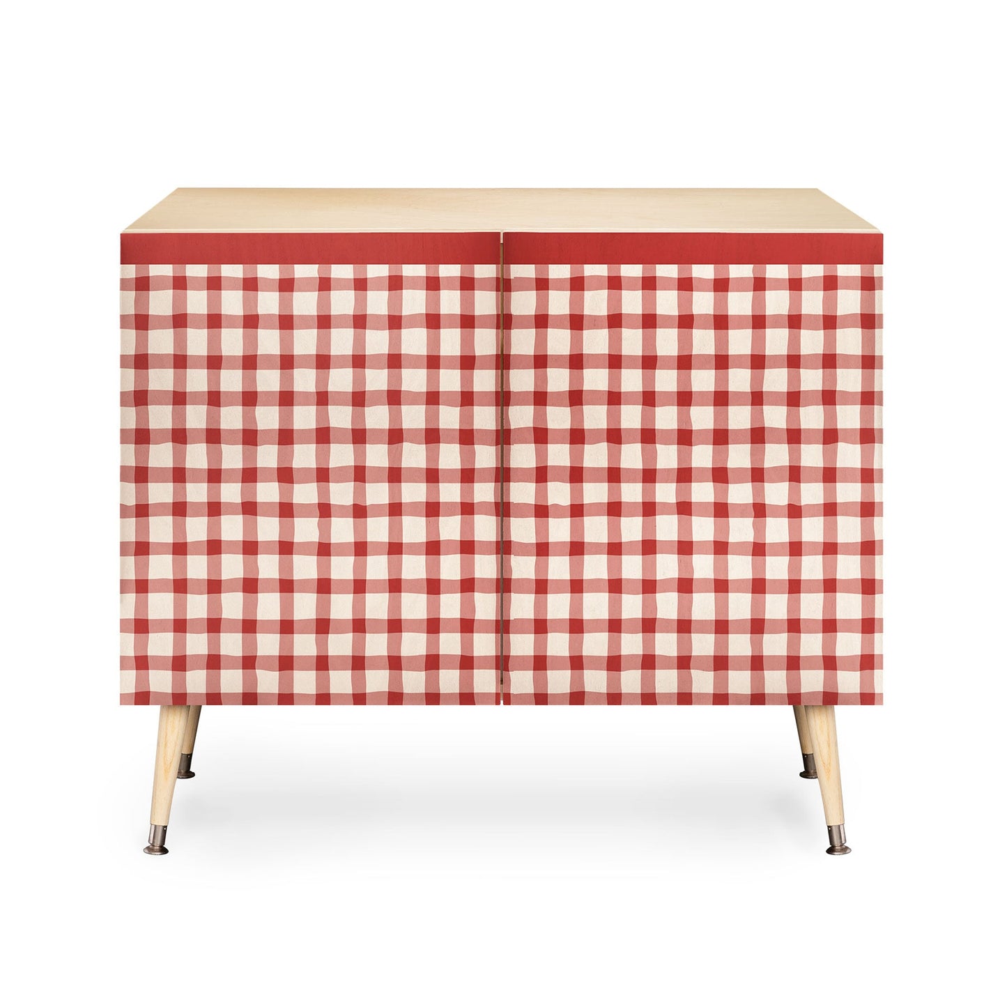 Mirimo Organic Gingham Red Credenza