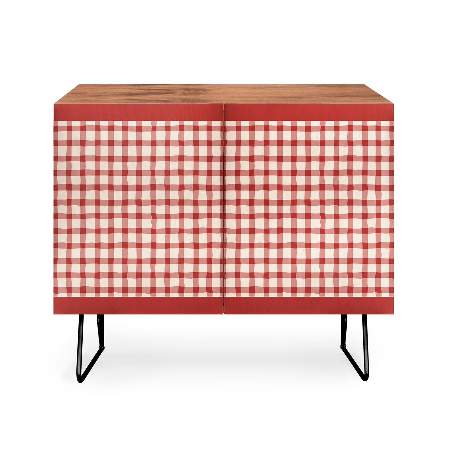 Mirimo Organic Gingham Red Credenza