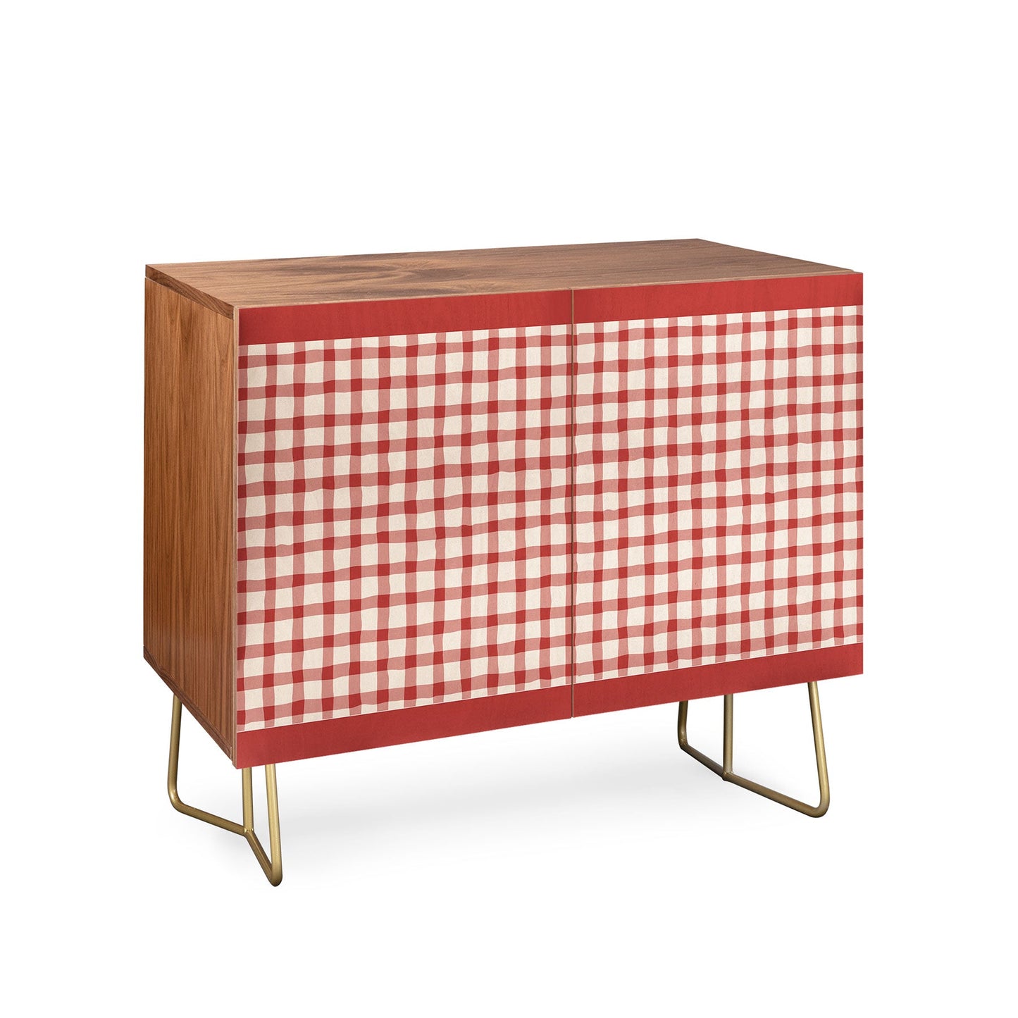 Mirimo Organic Gingham Red Credenza
