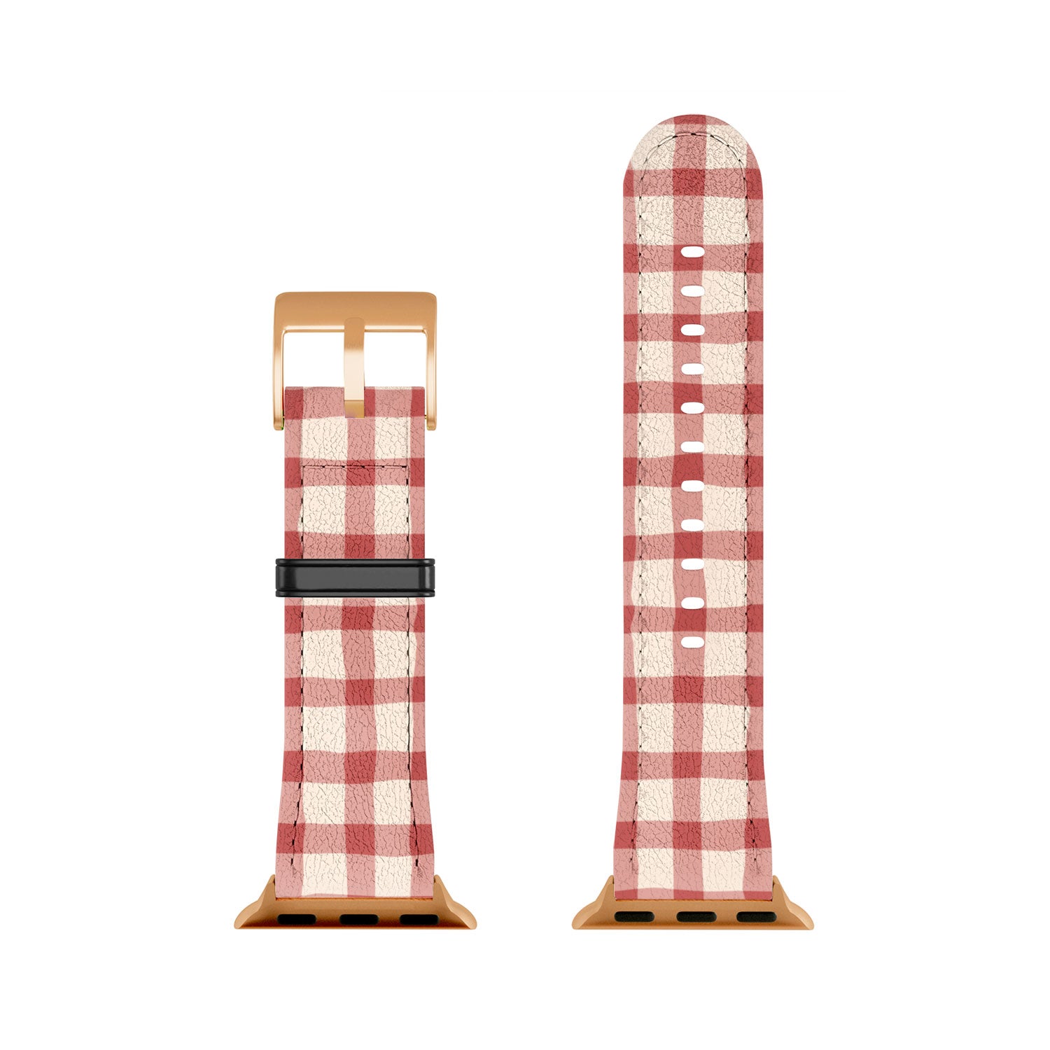 Mirimo Organic Gingham Red Apple Watch Band