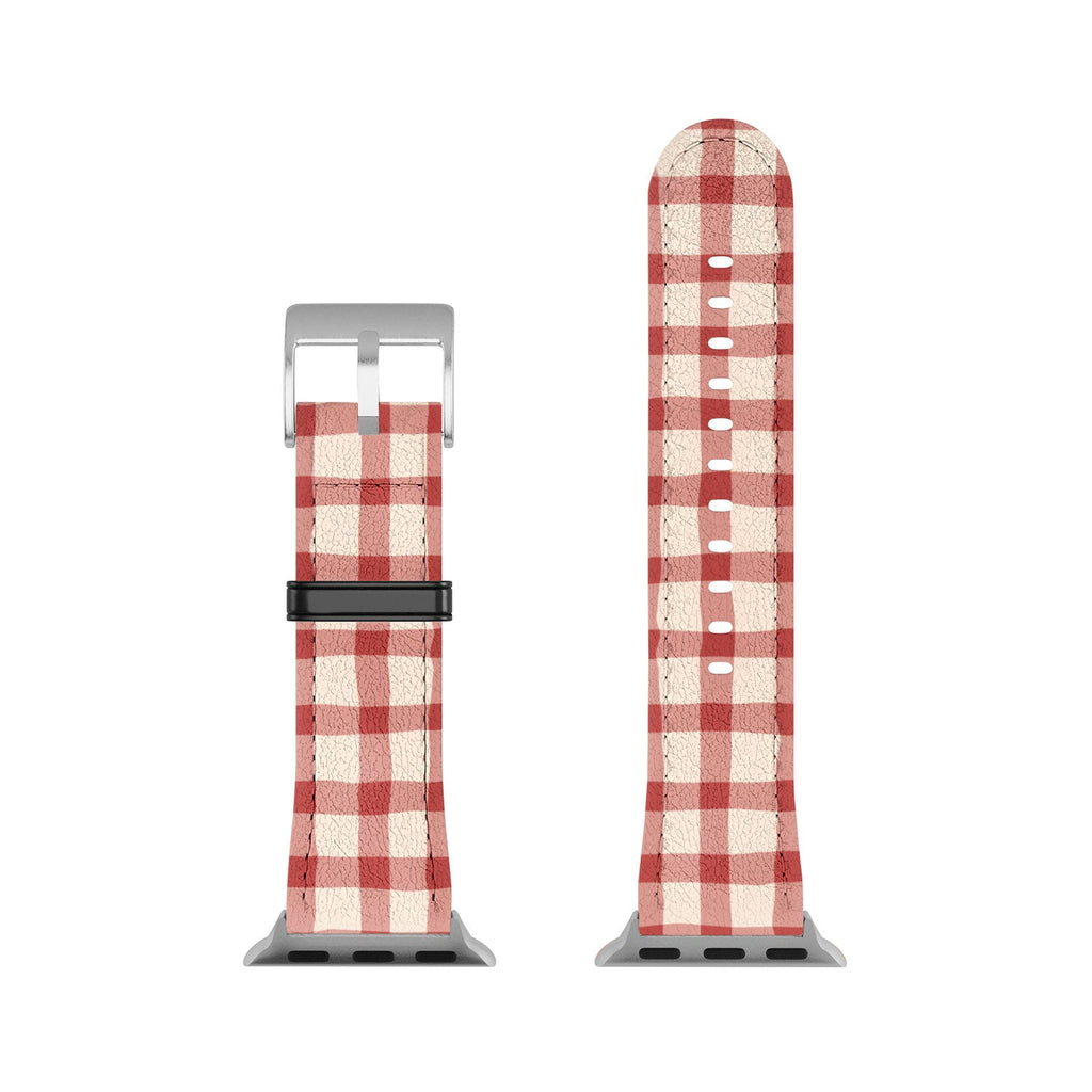 Mirimo Organic Gingham Red Apple Watch Band