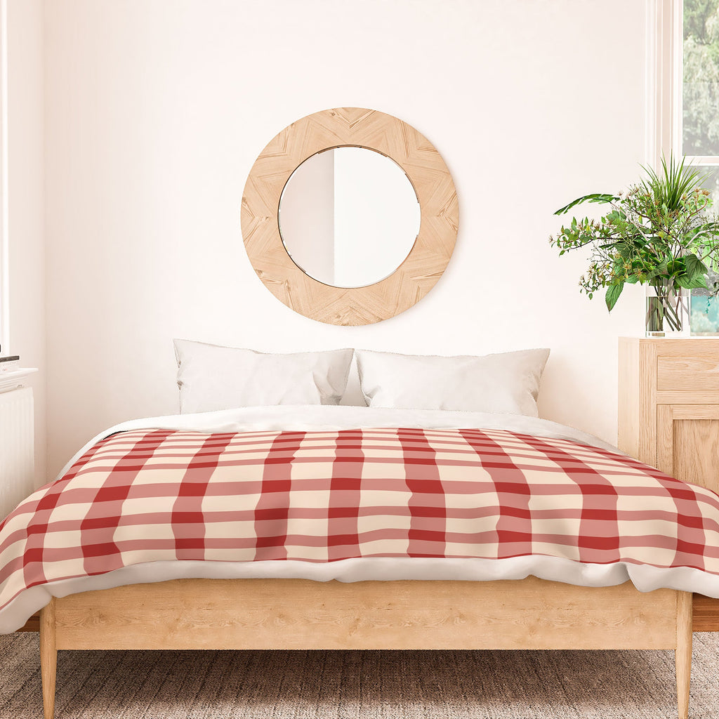 Mirimo Organic Gingham Red Duvet Cover