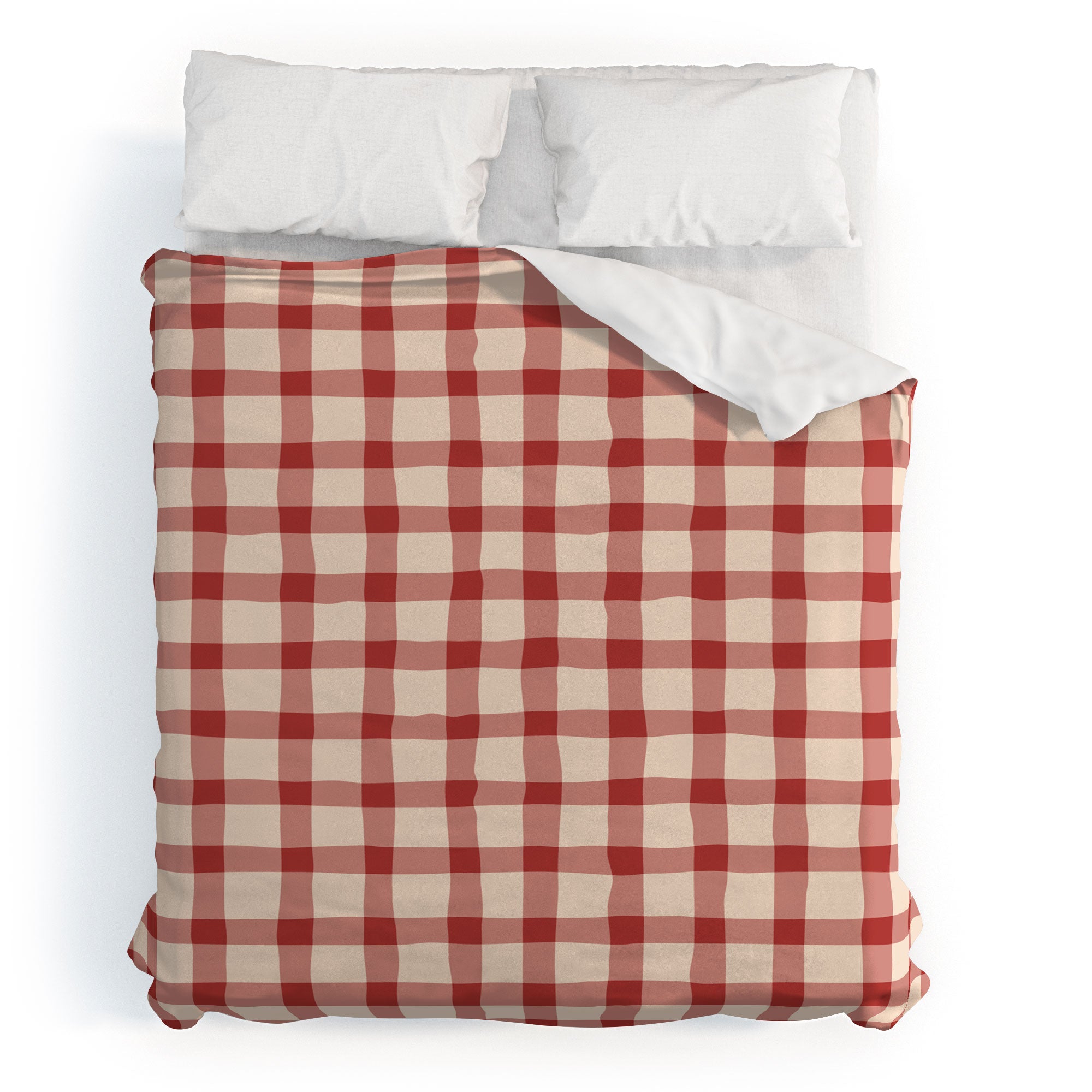 Mirimo Organic Gingham Red Duvet Cover