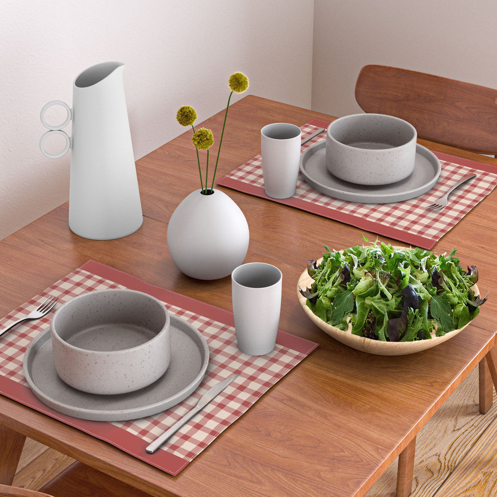Mirimo Organic Gingham Red Placemat