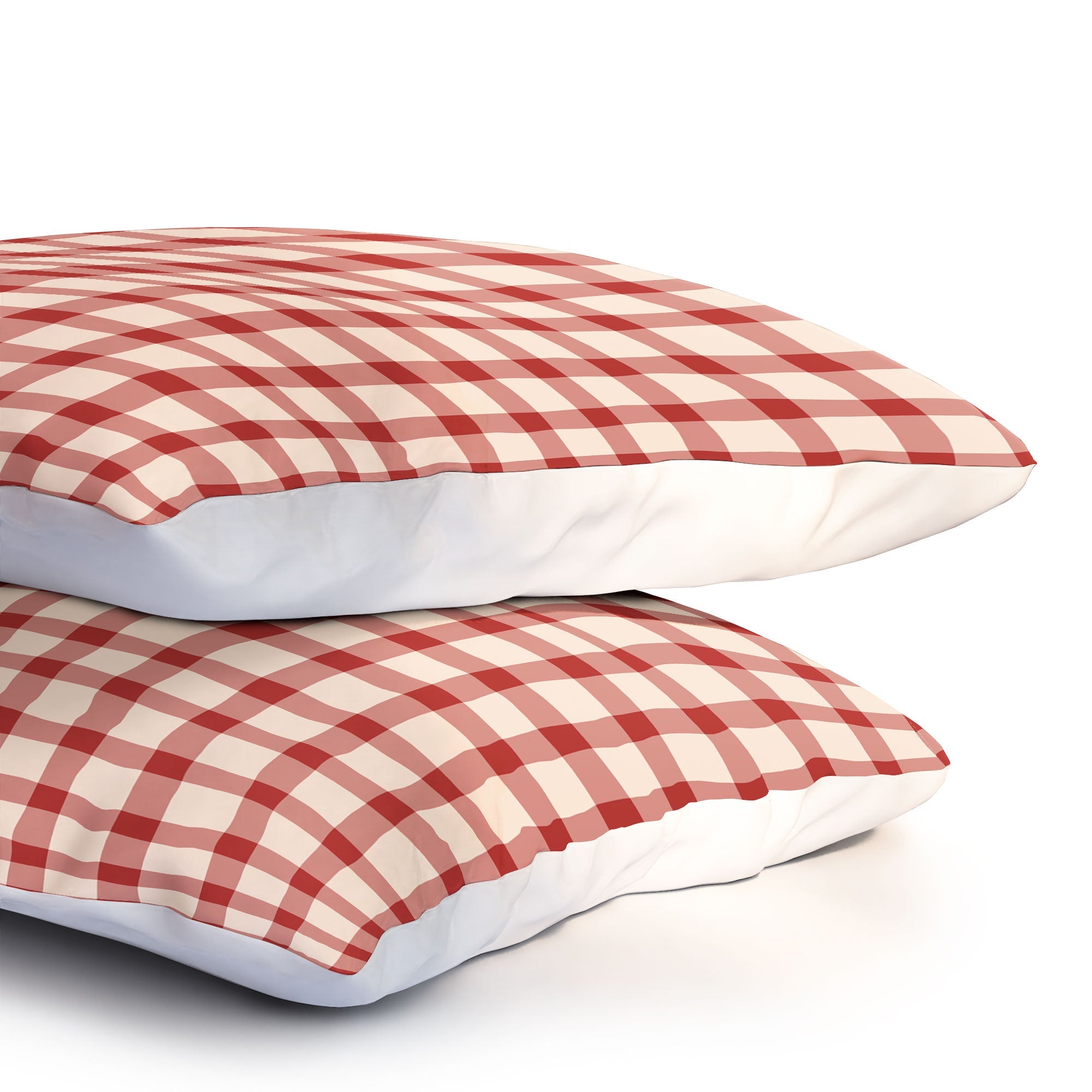 Mirimo Organic Gingham Red Pillow Shams