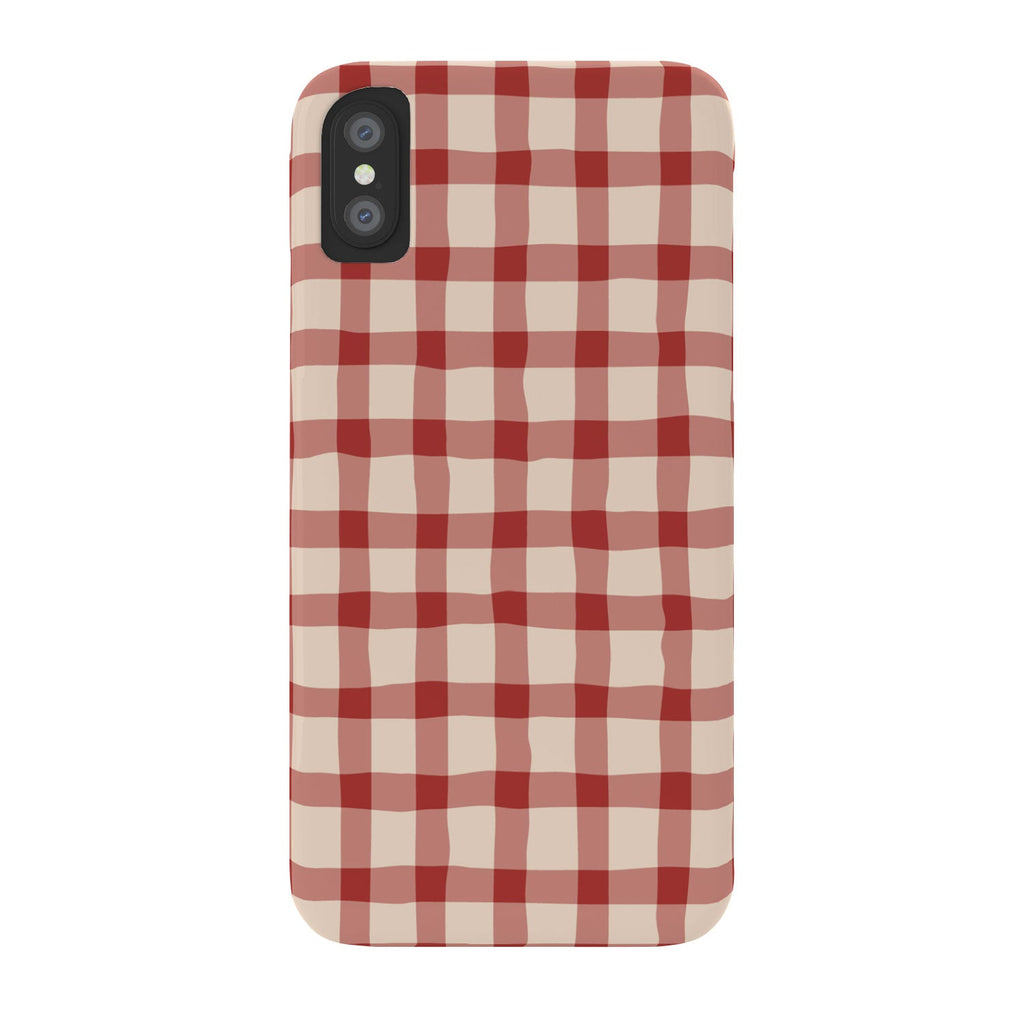 Mirimo Organic Gingham Red Phone Case