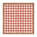 Mirimo Organic Gingham Red Square Tray