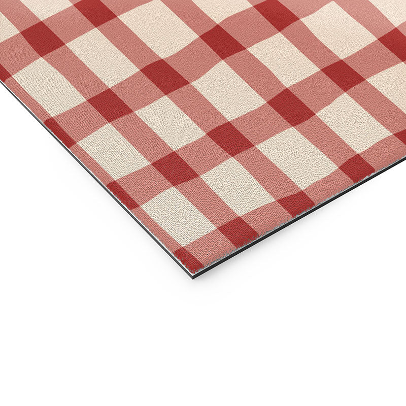 Mirimo Organic Gingham Red Welcome Mat