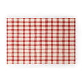 Mirimo Organic Gingham Red Welcome Mat