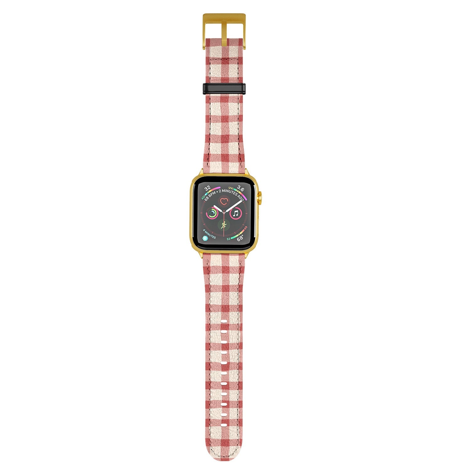 Mirimo Organic Gingham Red Apple Watch Band