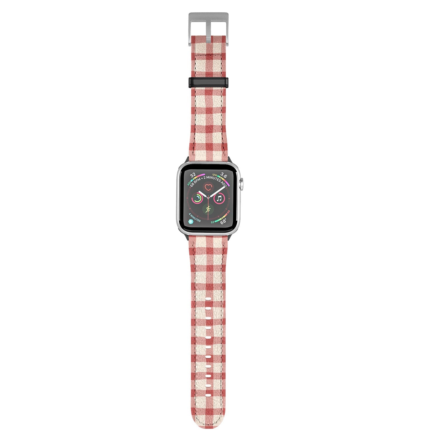 Mirimo Organic Gingham Red Apple Watch Band