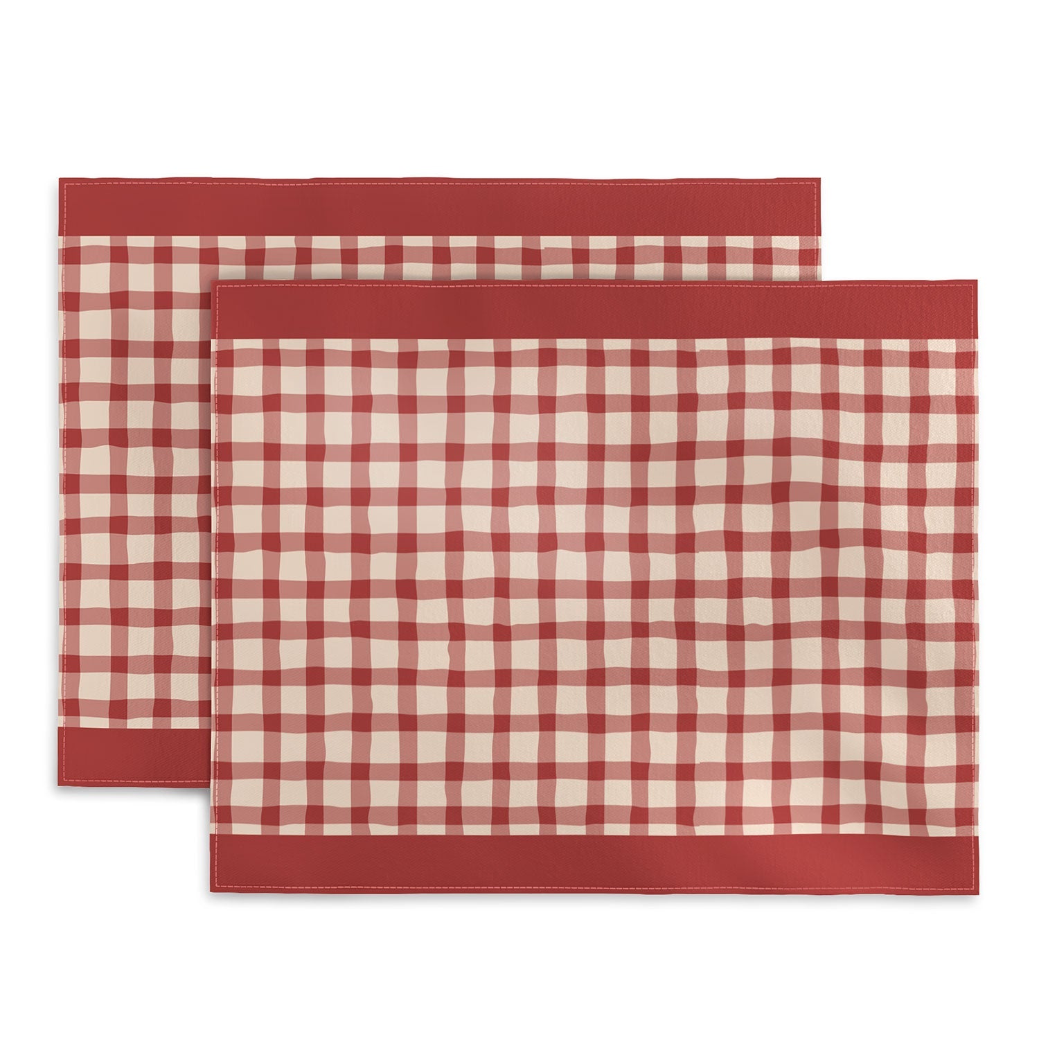 Mirimo Organic Gingham Red Placemat