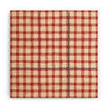 Mirimo Organic Gingham Red Wood Wall Mural
