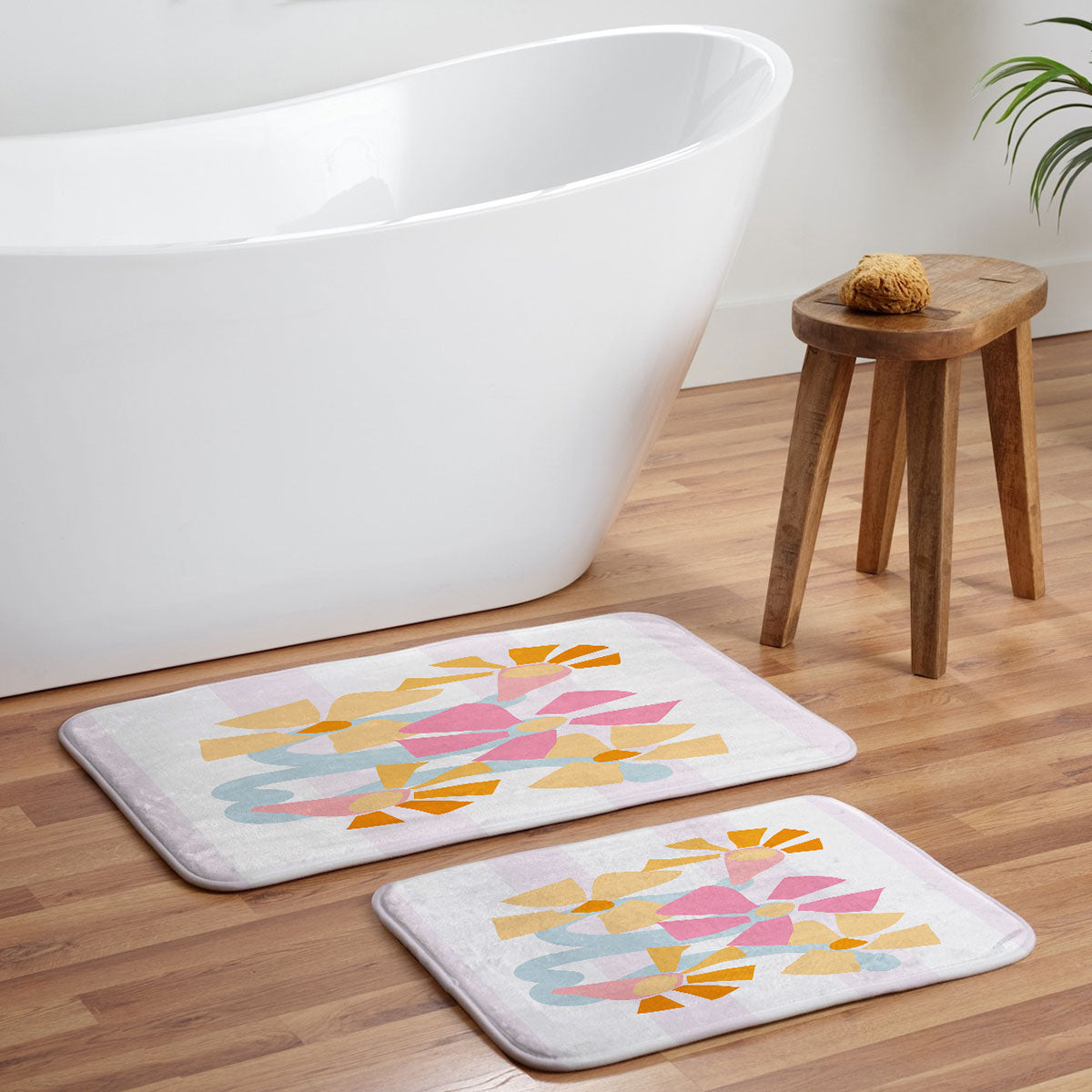 Mirimo Pastel Bunch Memory Foam Bath Mat