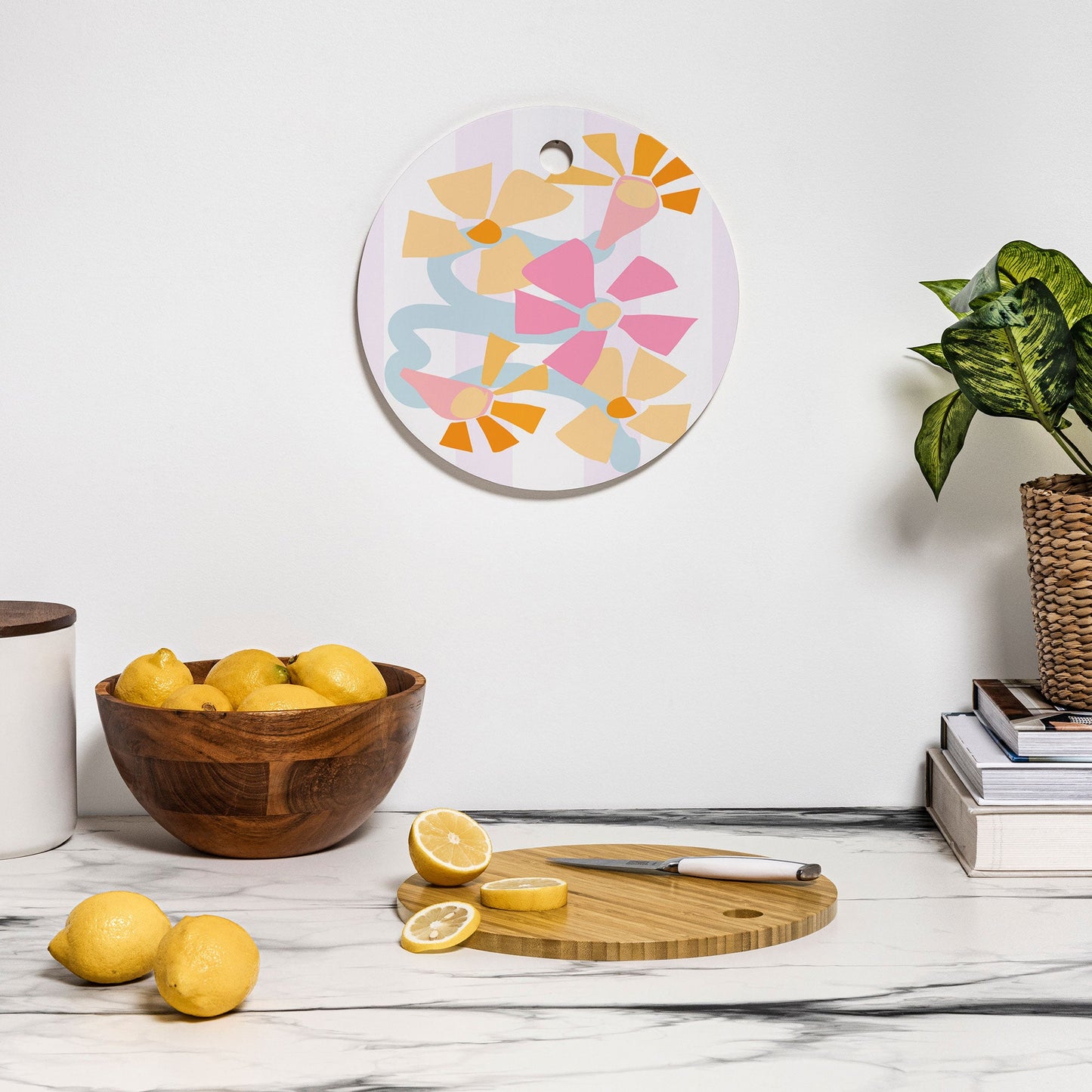 Mirimo Pastel Bunch Cutting Board Round
