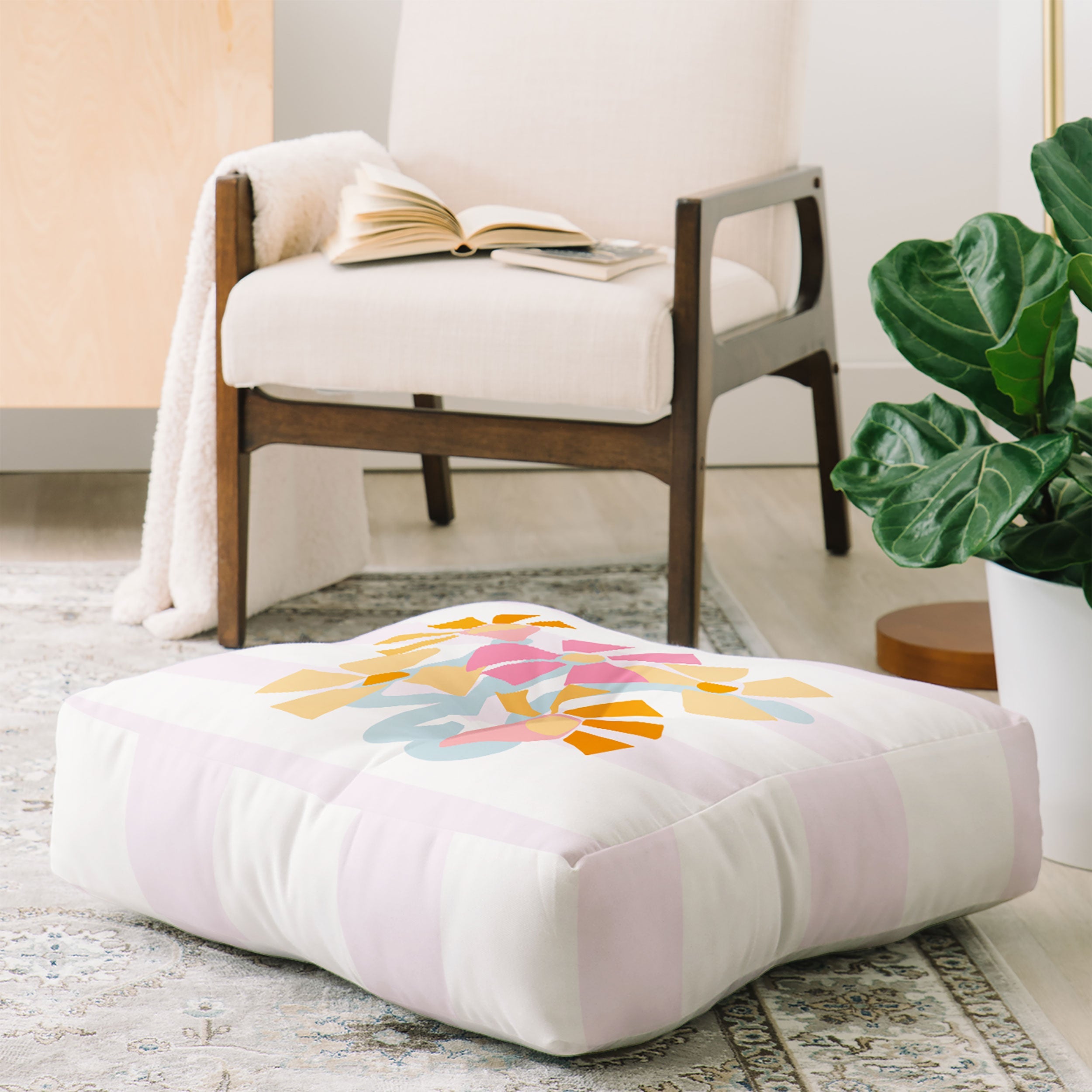 Mirimo Pastel Bunch Floor Pillow Square