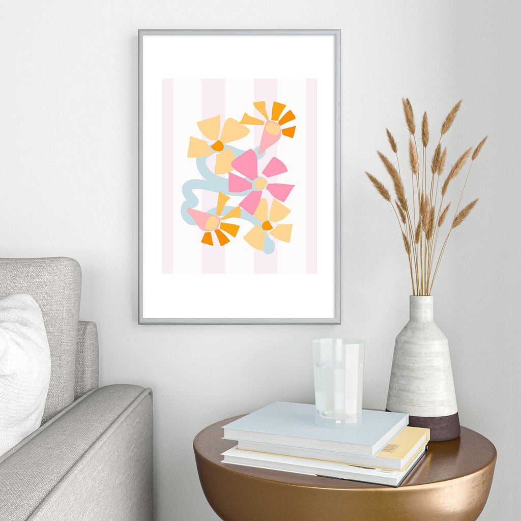 Mirimo Pastel Bunch Metal Framed Art Print
