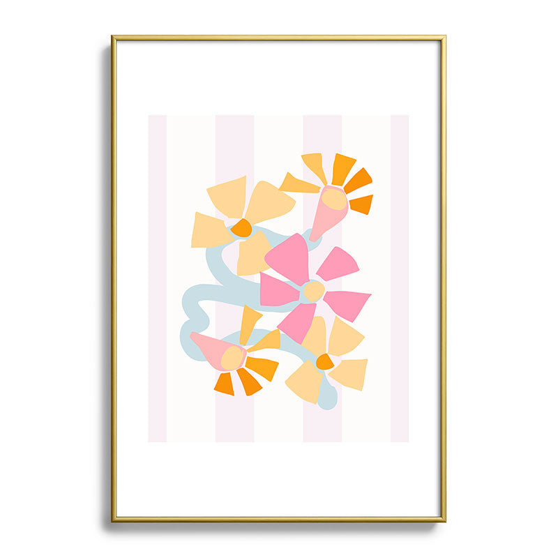 Mirimo Pastel Bunch Metal Framed Art Print