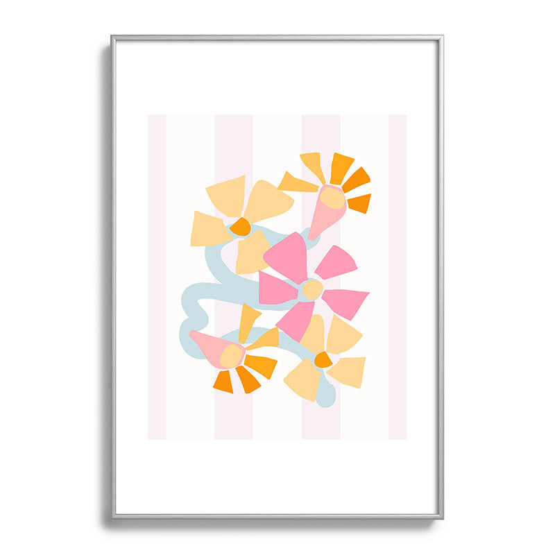 Mirimo Pastel Bunch Metal Framed Art Print