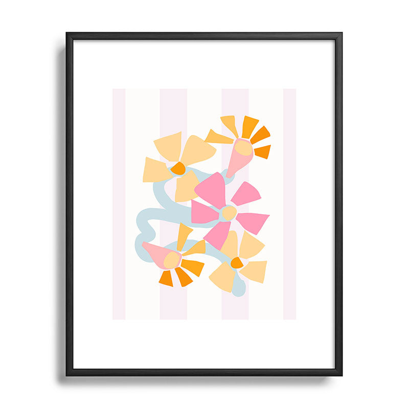 Mirimo Pastel Bunch Metal Framed Art Print