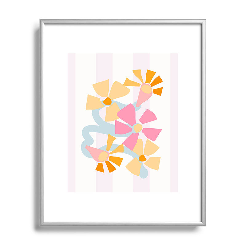 Mirimo Pastel Bunch Metal Framed Art Print