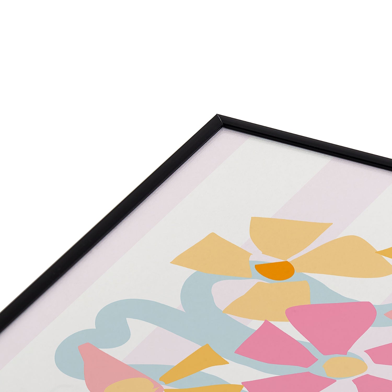 Mirimo Pastel Bunch Square Metal Framed Art Print