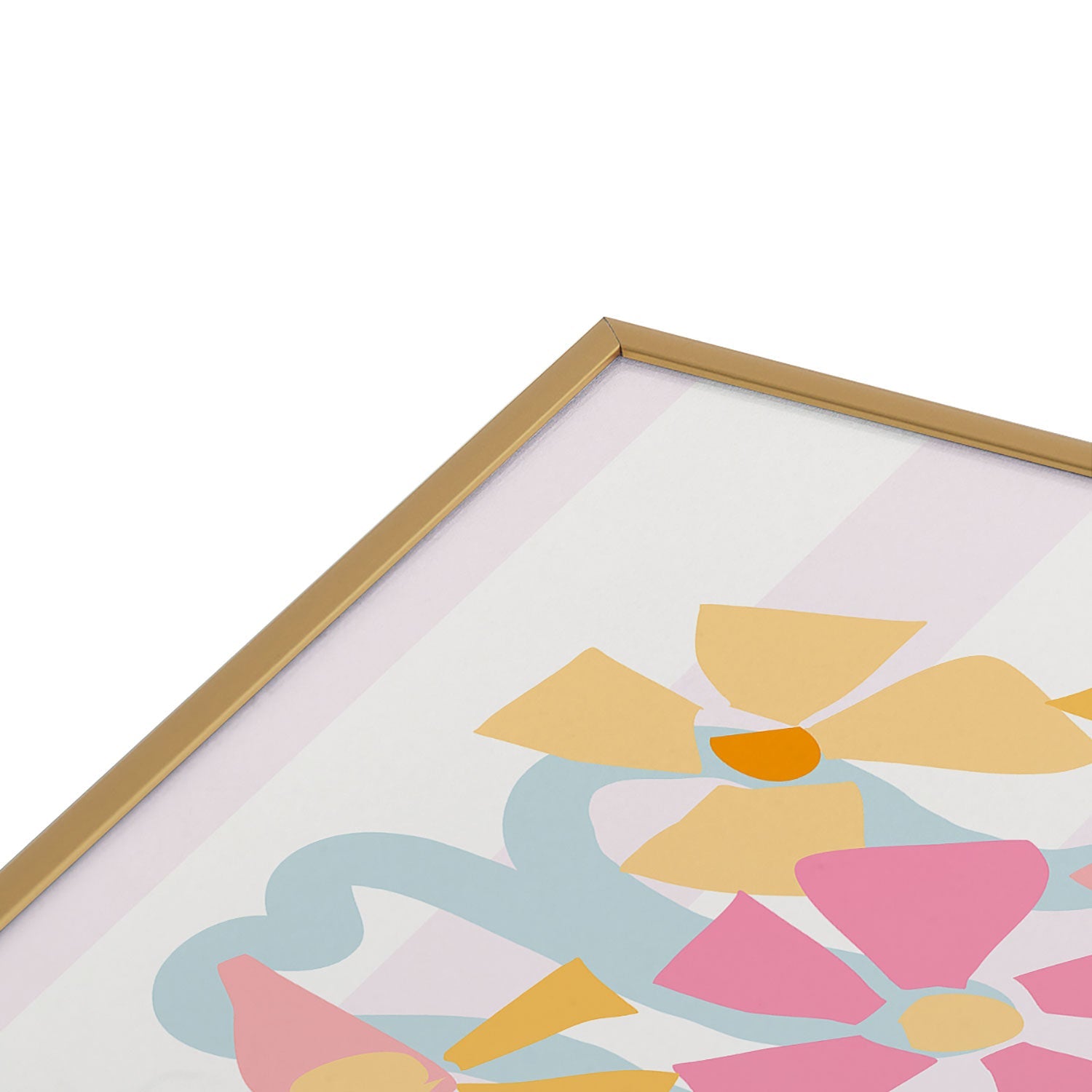 Mirimo Pastel Bunch Square Metal Framed Art Print