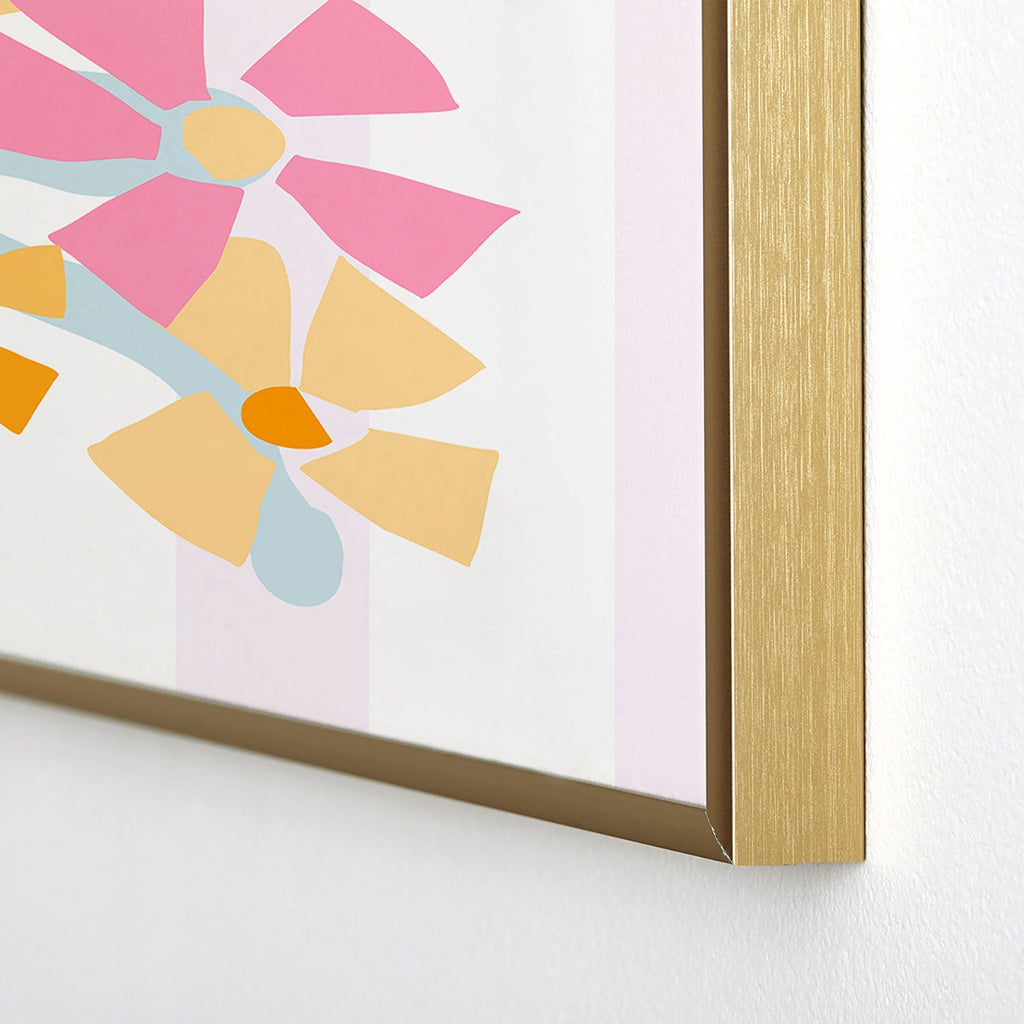 Mirimo Pastel Bunch Square Metal Framed Art Print