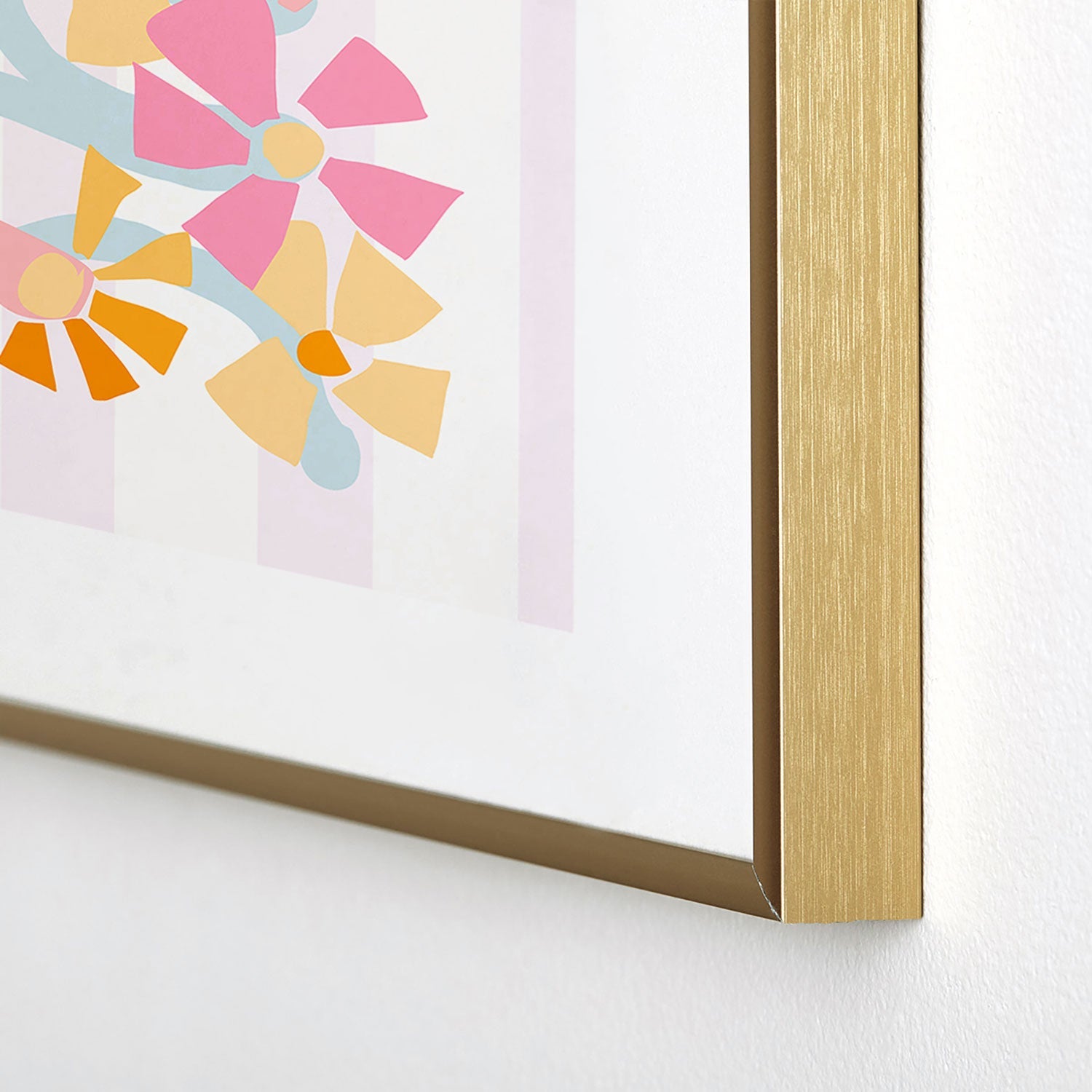 Mirimo Pastel Bunch Metal Framed Art Print