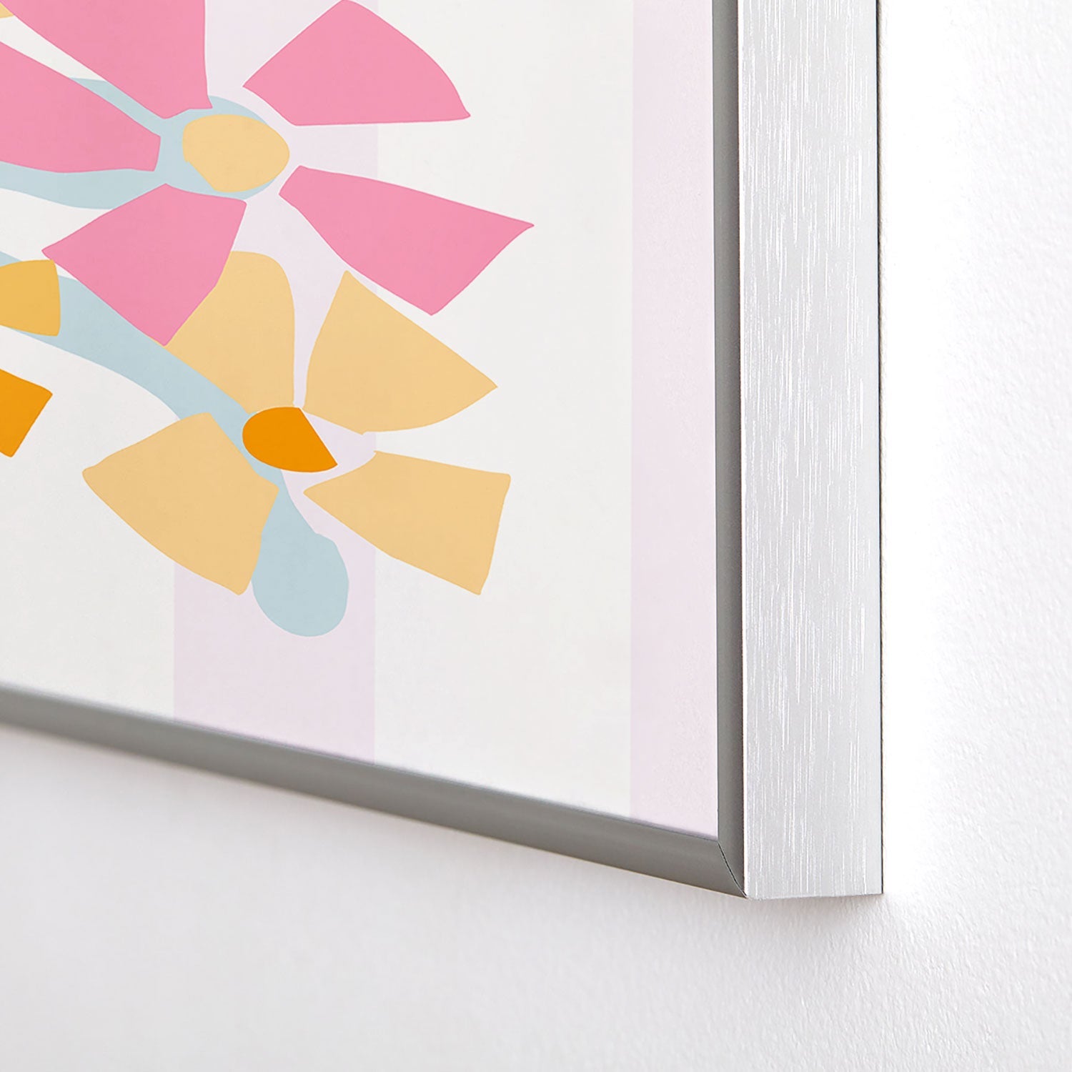 Mirimo Pastel Bunch Square Metal Framed Art Print