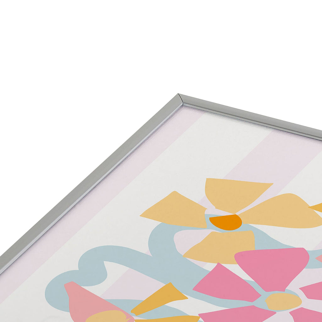 Mirimo Pastel Bunch Square Metal Framed Art Print