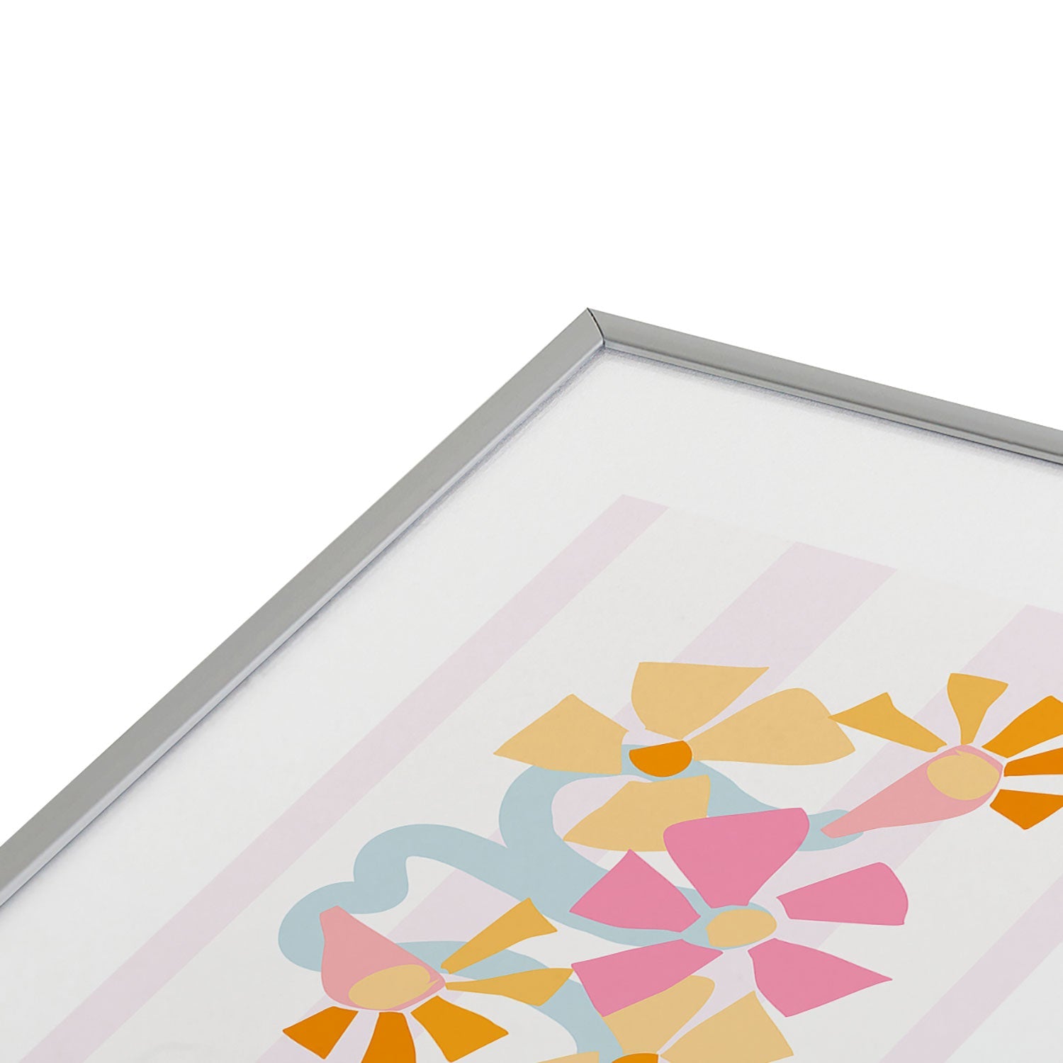 Mirimo Pastel Bunch Metal Framed Art Print