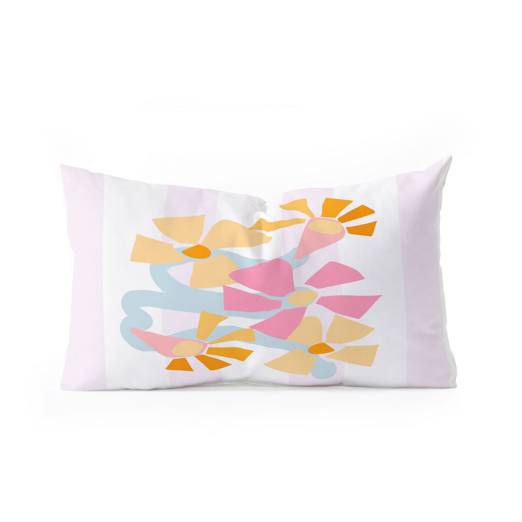 Mirimo Pastel Bunch Oblong Throw Pillow