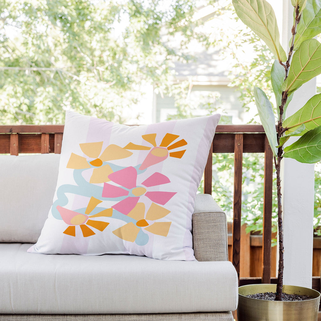 Mirimo Pastel Bunch Outdoor Throw Pillow