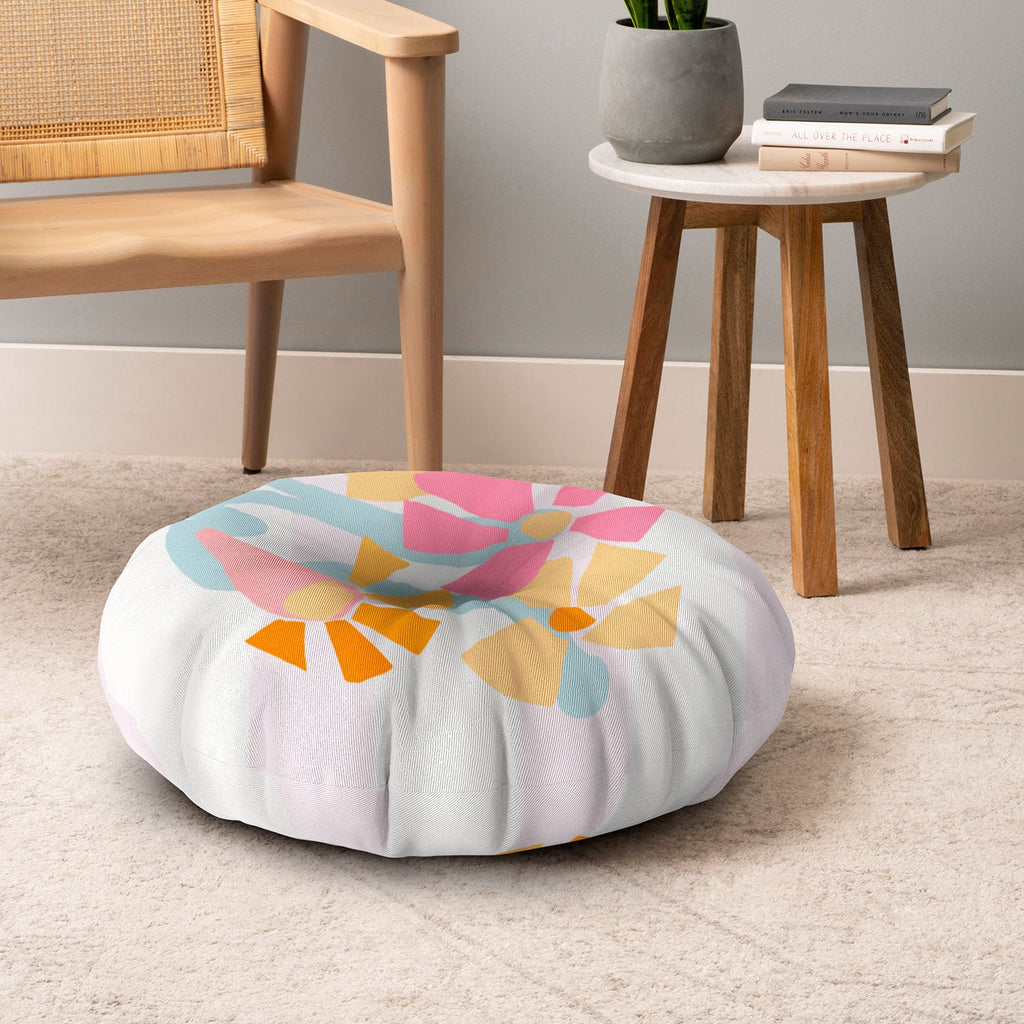 Mirimo Pastel Bunch Floor Pillow Round