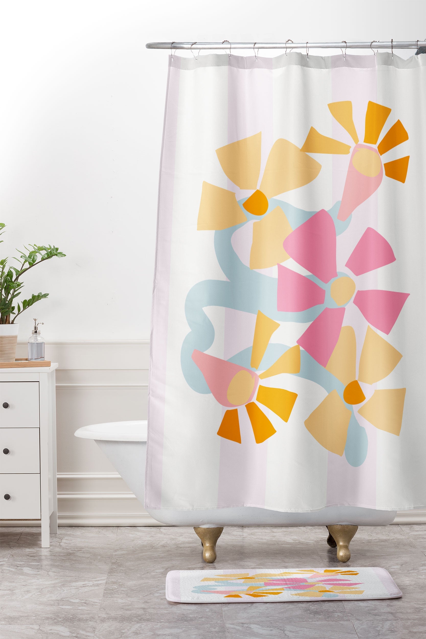 Mirimo Pastel Bunch Memory Foam Bath Mat
