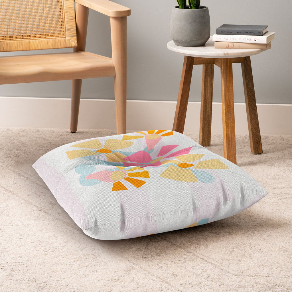 Mirimo Pastel Bunch Floor Pillow Square