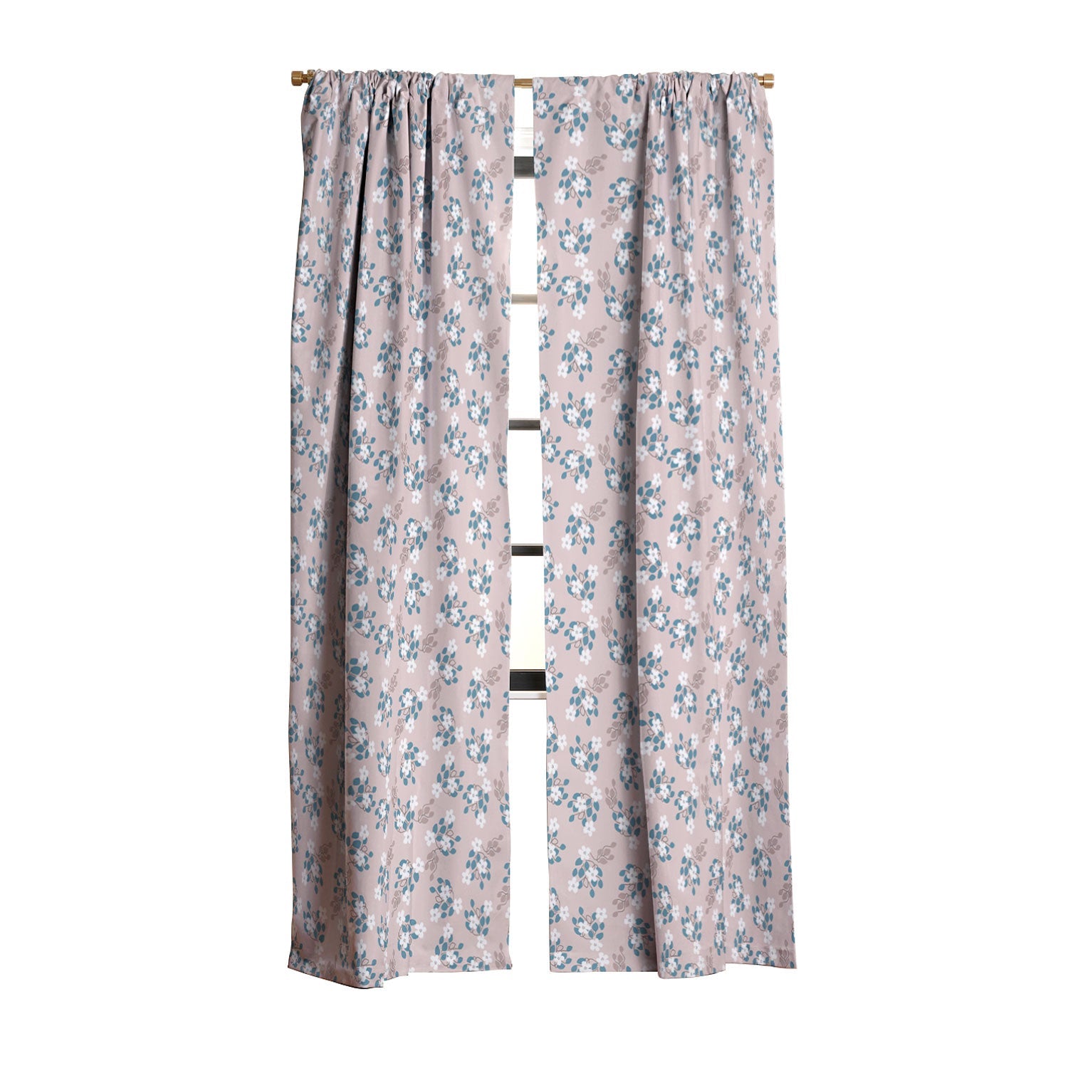 Mirimo Tiny White Flowers Blackout Non Repeat