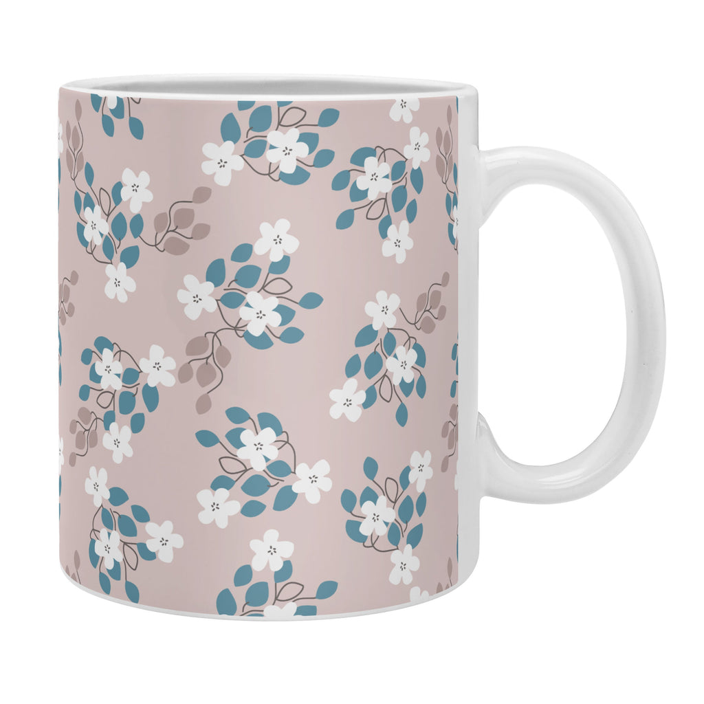 Mirimo Tiny White Flowers Coffee Mug