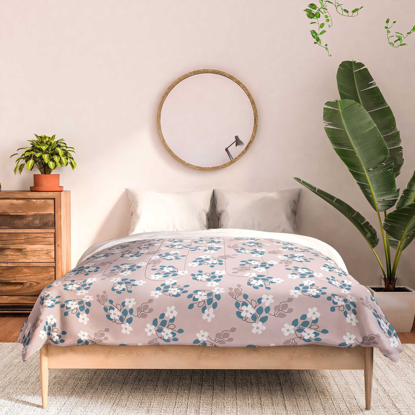 Mirimo Tiny White Flowers Comforter