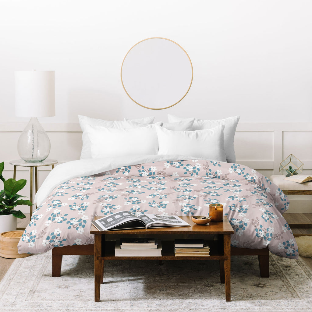 Mirimo Tiny White Flowers Duvet Cover