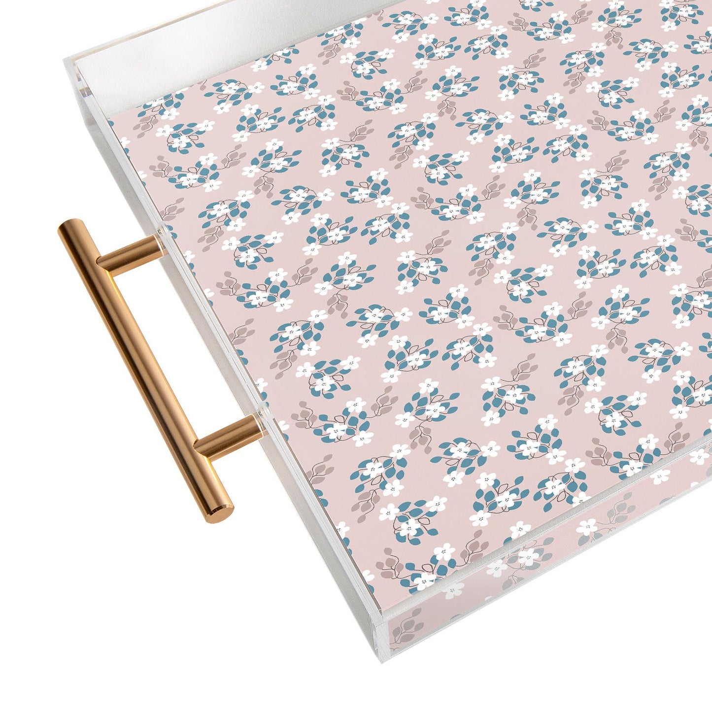 Mirimo Tiny White Flowers Acrylic Tray