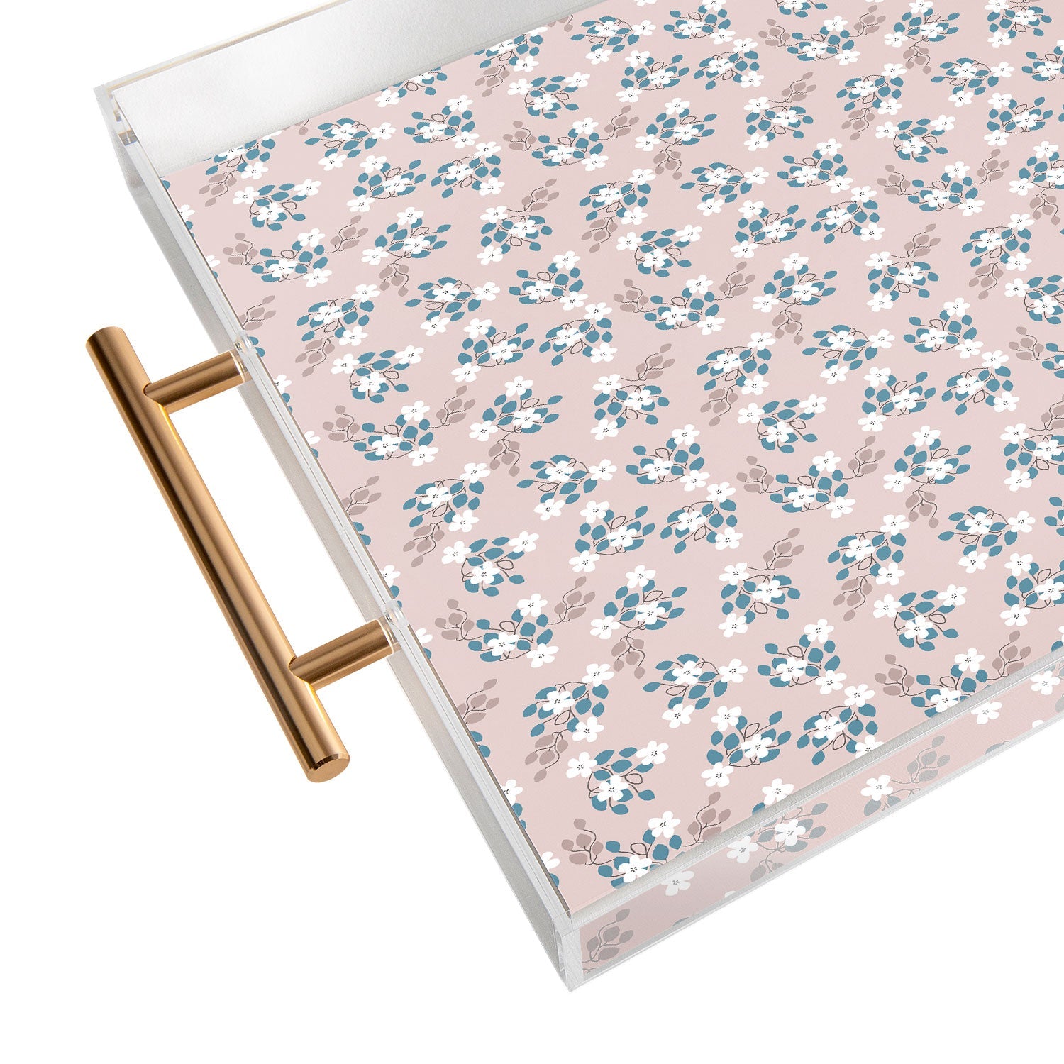 Mirimo Tiny White Flowers Acrylic Tray
